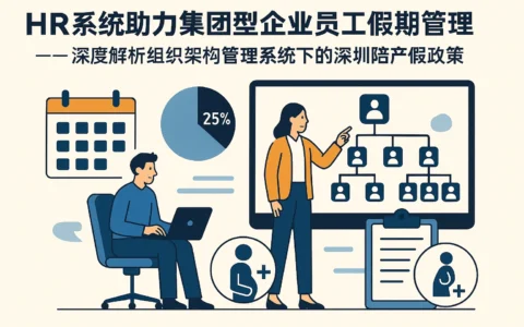 HR系统助力集团型企业员工假期管理 —— 深度解析组织架构管理系统下的深圳陪产假政策