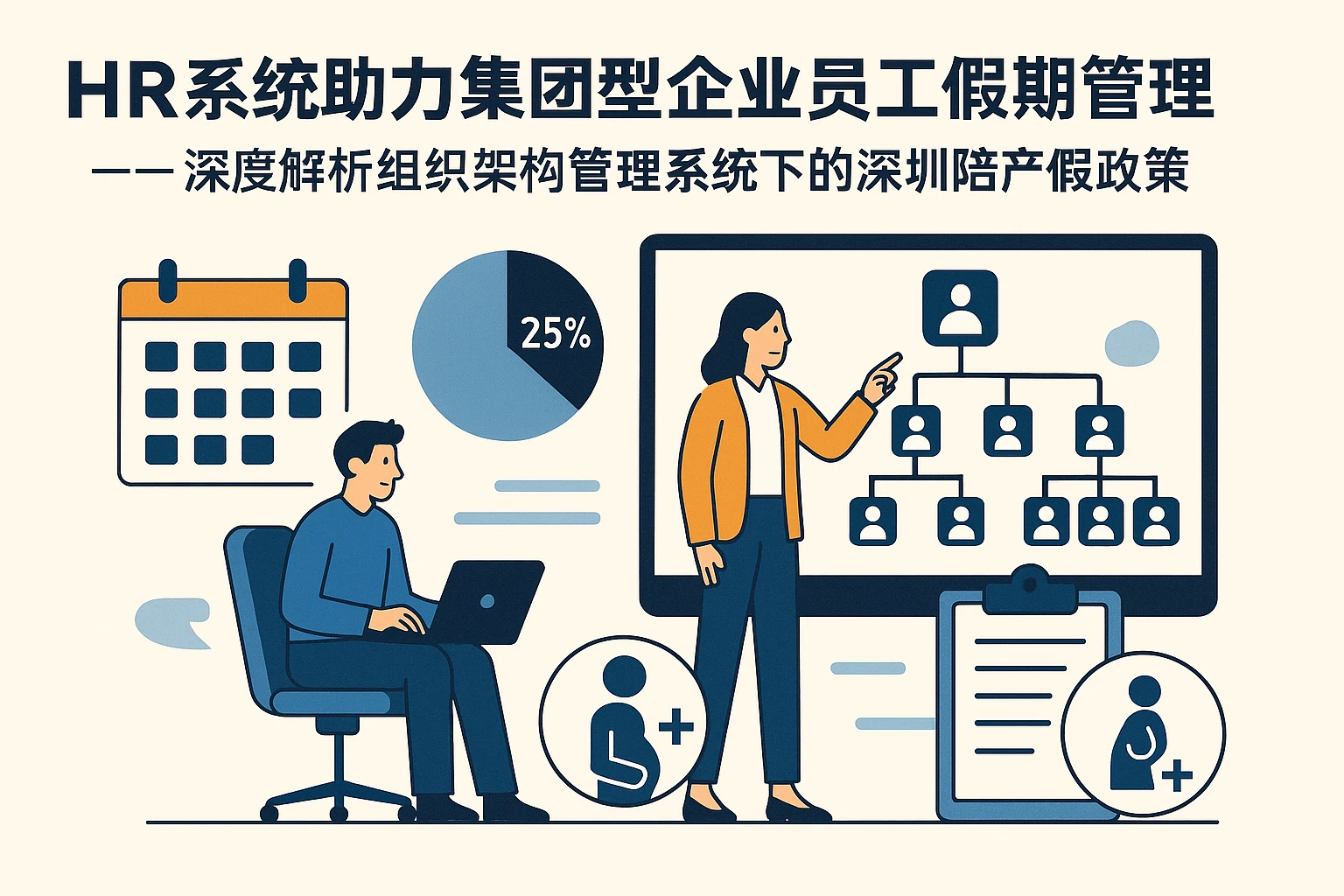 HR系统助力集团型企业员工假期管理 —— 深度解析组织架构管理系统下的深圳陪产假政策