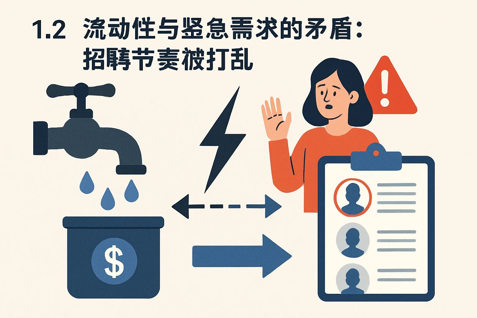 1.2 流动性与紧急需求的矛盾：招聘节奏被打乱