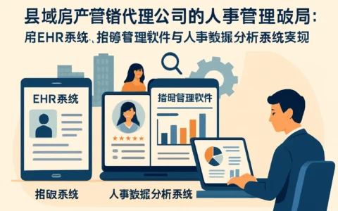 县域房产营销代理公司的人事管理破局：用EHR系统、招聘管理软件与人事数据分析系统实现高效管理