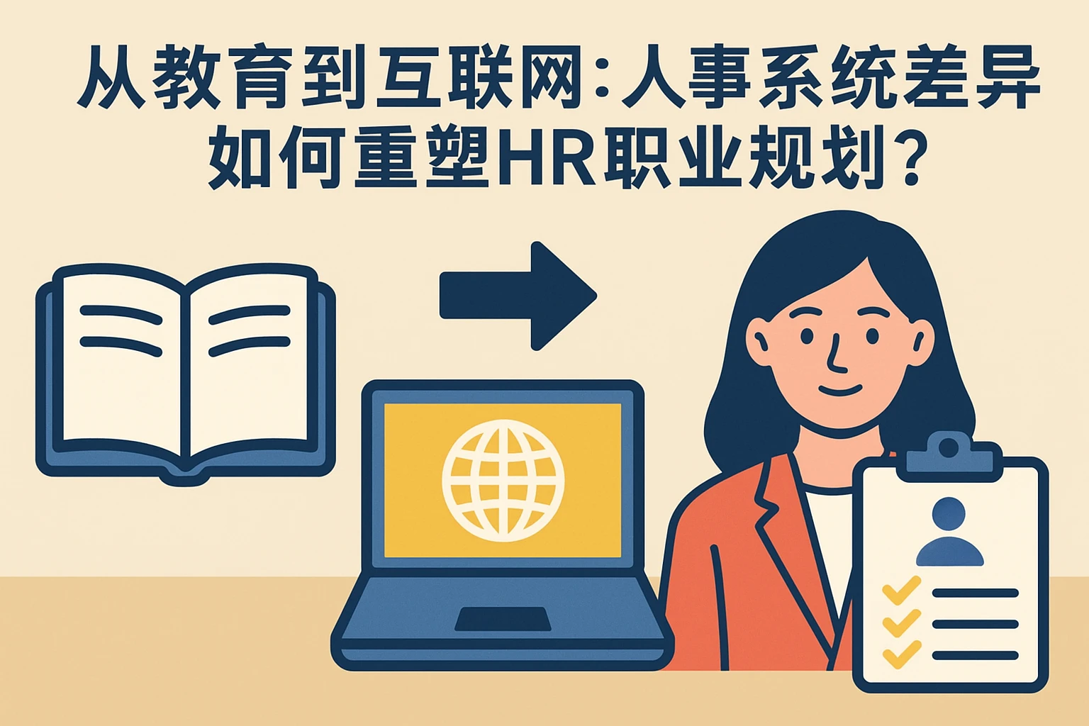 从教育到互联网：人事系统差异如何重塑HR职业规划？