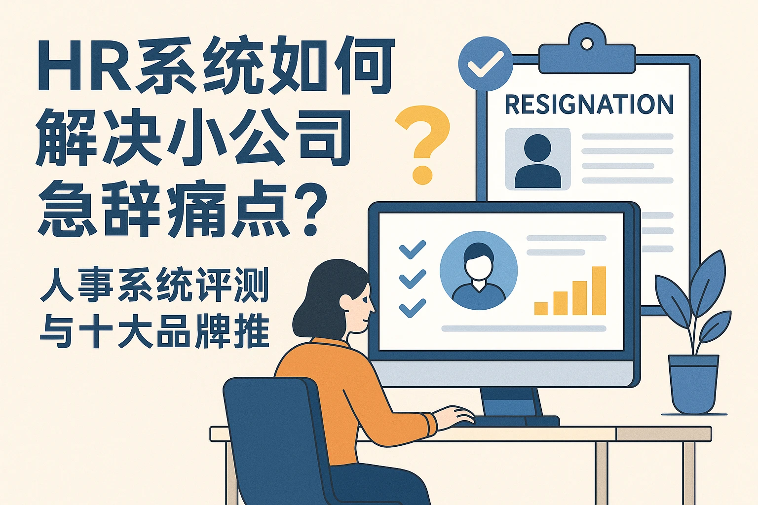 HR系统如何解决小公司急辞痛点？人事系统评测与十大品牌推荐