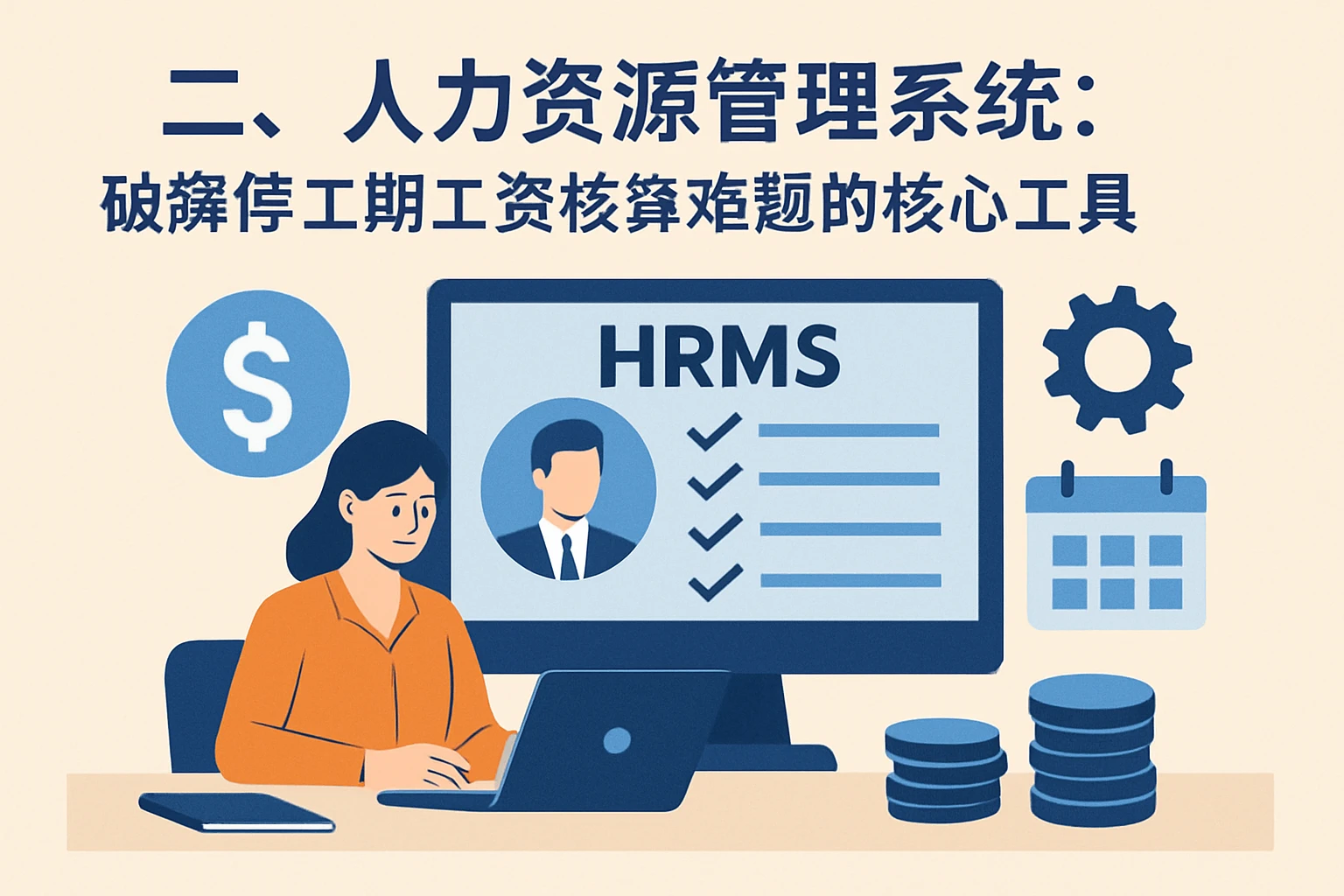 二、人力资源管理系统：破解停工期工资核算难题的核心工具