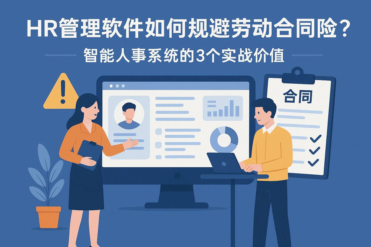 HR管理软件如何规避劳动合同风险？智能人事系统的3个实战价值