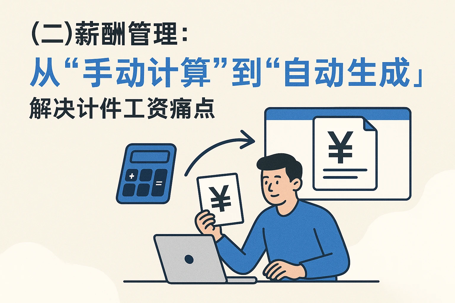 （二）薪酬管理：从“手动计算”到“自动生成”，解决计件工资痛点