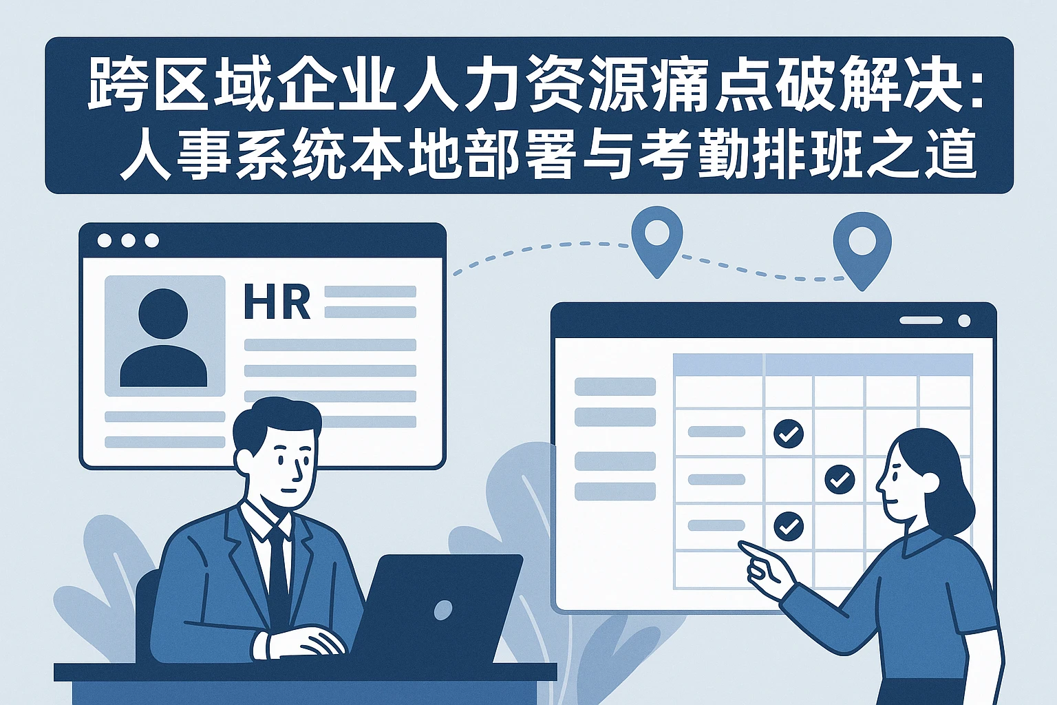 跨区域企业人力资源管理痛点破解：人事系统本地部署与考勤排班的协同之道