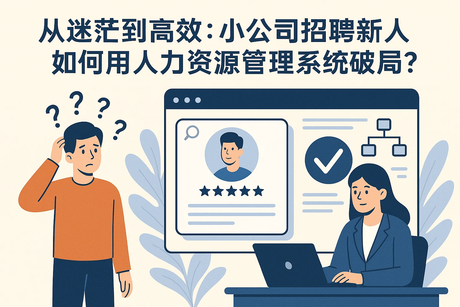 从迷茫到高效：小公司招聘新人如何用人力资源管理系统破局？