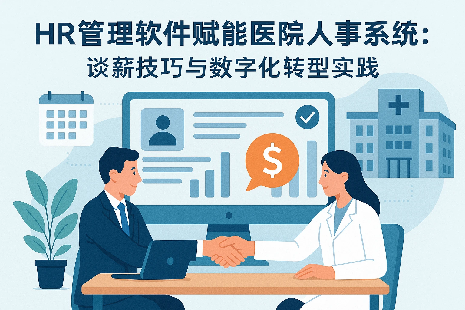HR管理软件赋能医院人事系统：谈薪技巧与数字化转型实践
