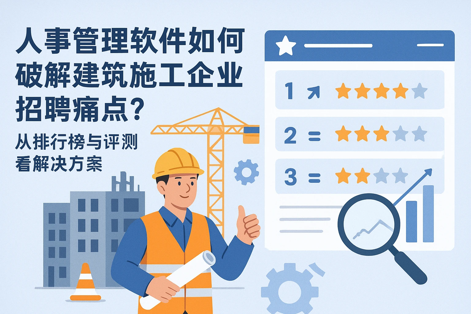 人事管理软件如何破解建筑施工企业招聘痛点？从排行榜与评测看解决方案