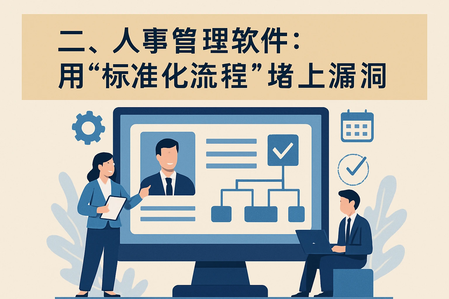 二、人事管理软件：用“标准化流程”堵上漏洞