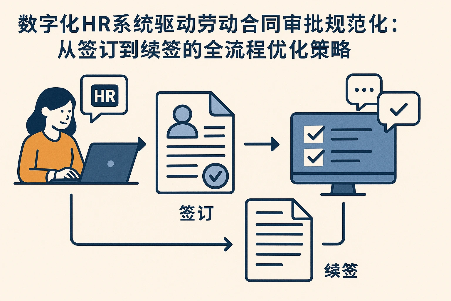 数字化HR系统驱动劳动合同审批规范化：从签订到续签的全流程优化策略