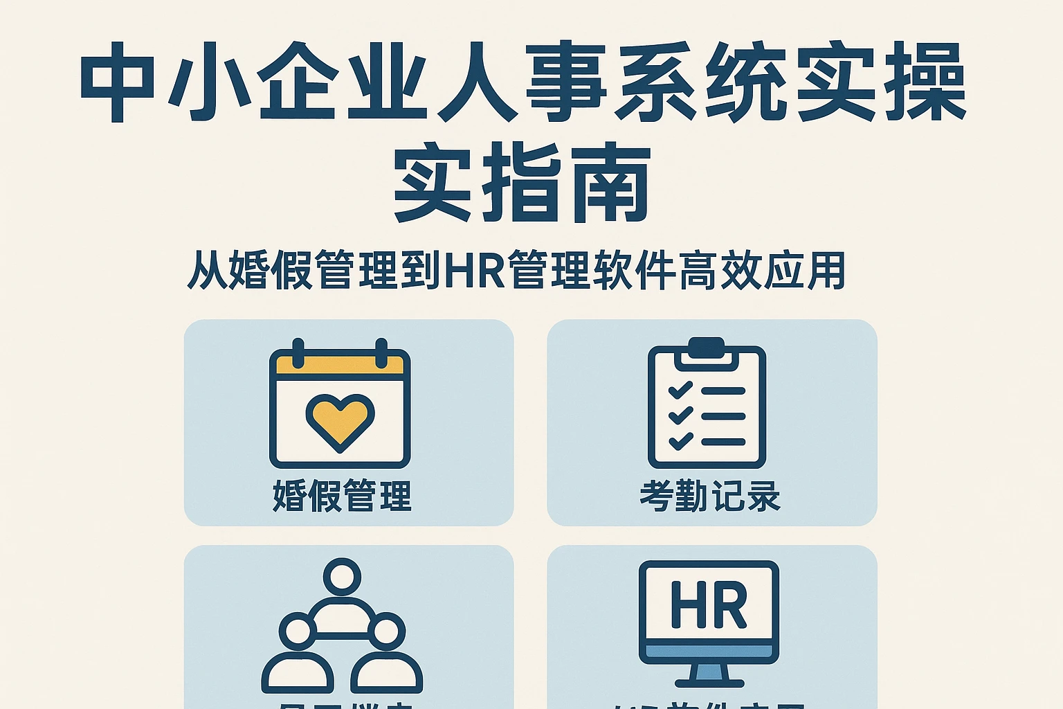 中小企业人事系统实操指南：从婚假管理到HR管理软件高效应用