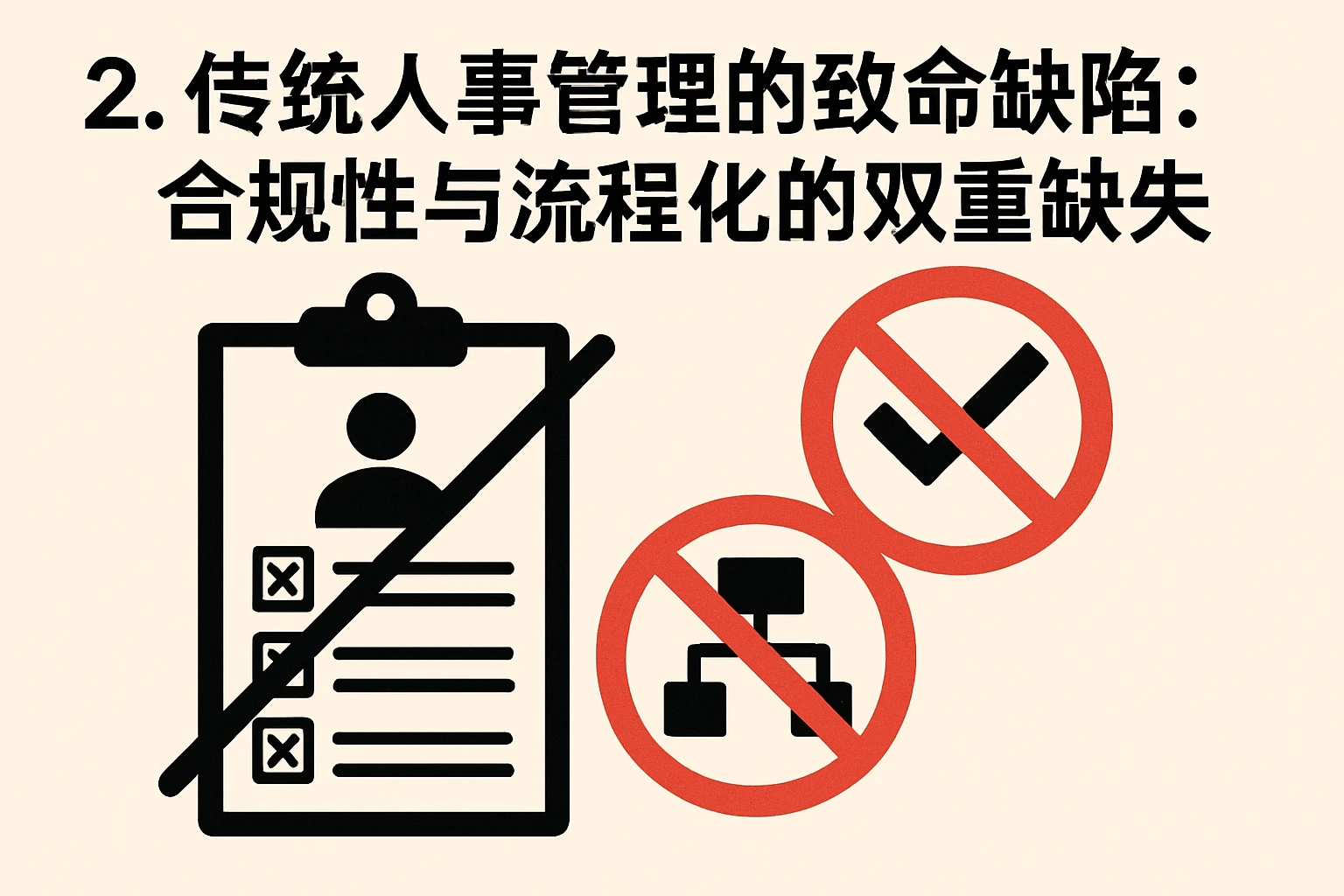 2. 传统人事管理的致命缺陷：合规性与流程化的双重缺失