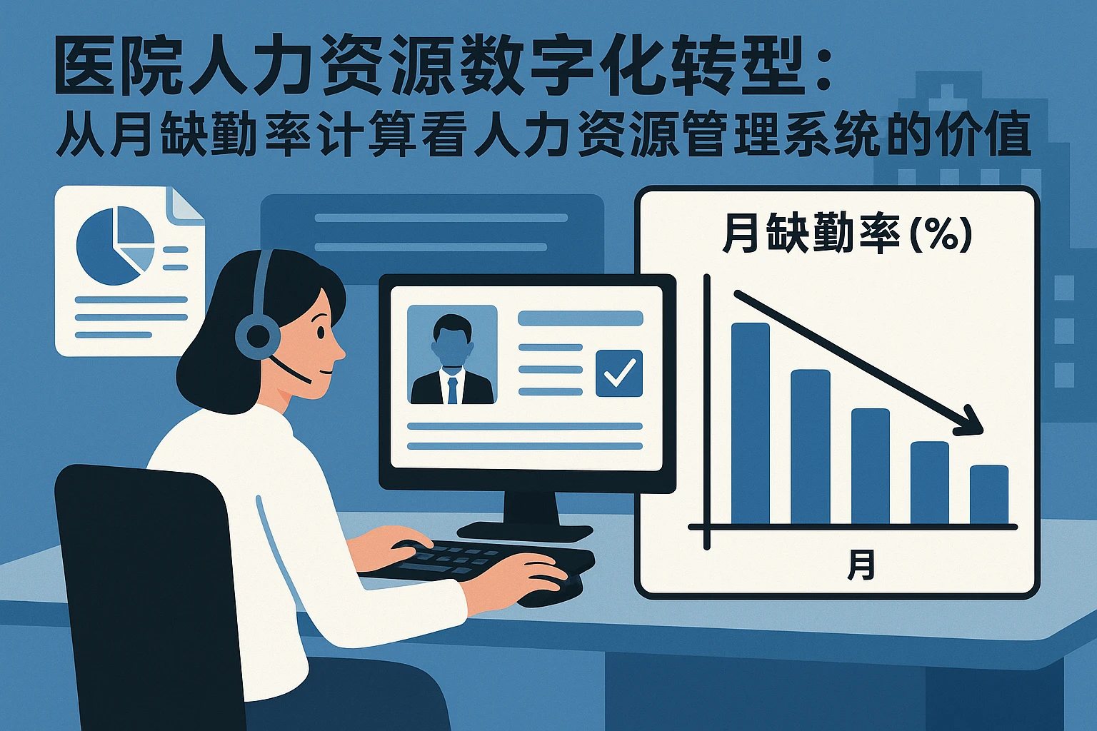 医院人力资源数字化转型：从月缺勤率计算看人力资源管理系统的价值