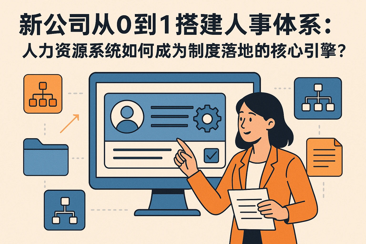 新公司从0到1搭建人事体系：人力资源系统如何成为制度落地的核心引擎？