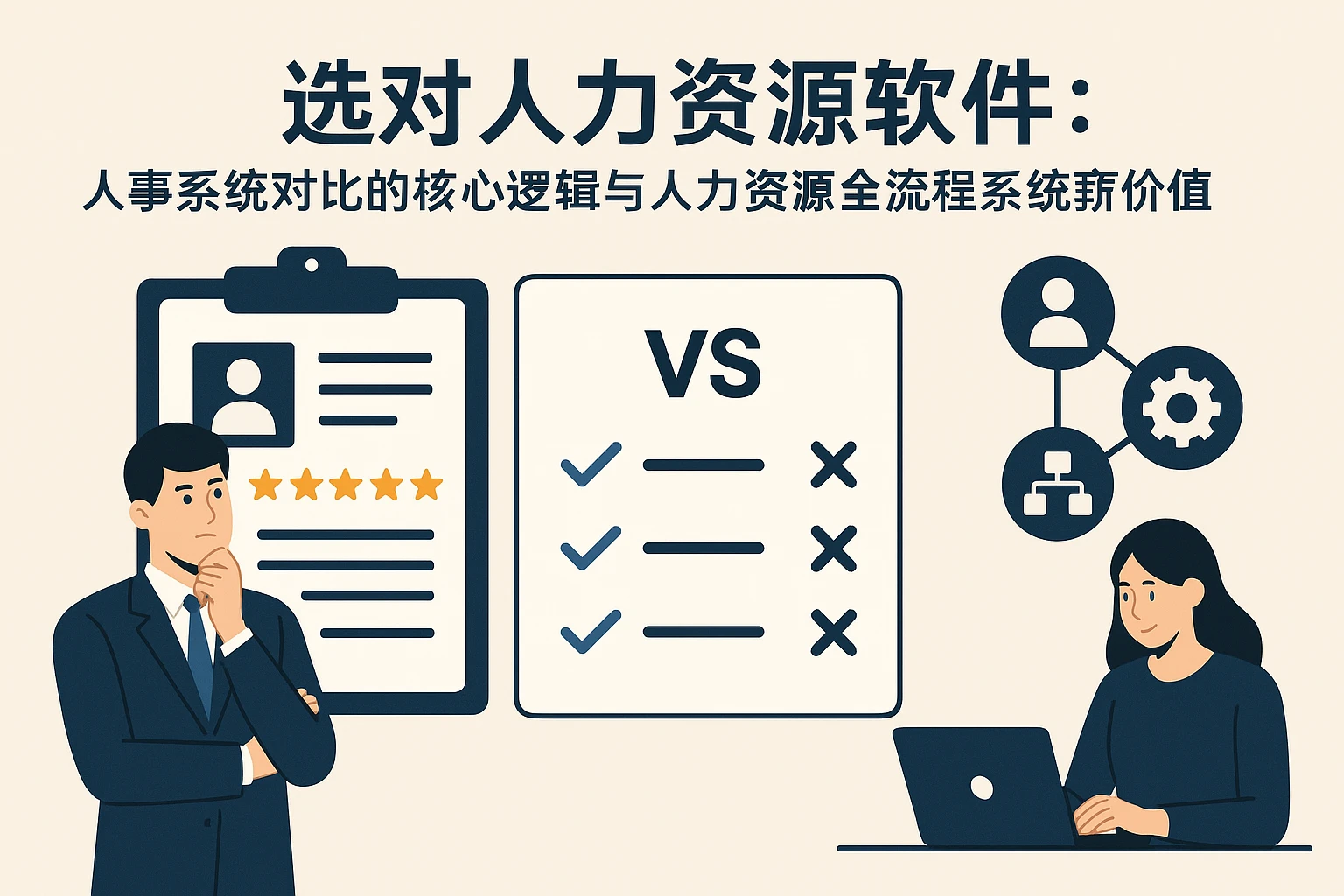 选对人力资源软件：人事系统对比的核心逻辑与人力资源全流程系统价值