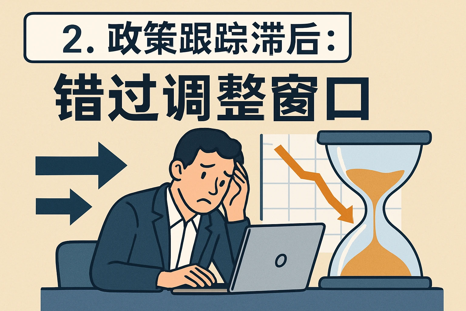 2. 政策跟踪滞后：错过调整窗口