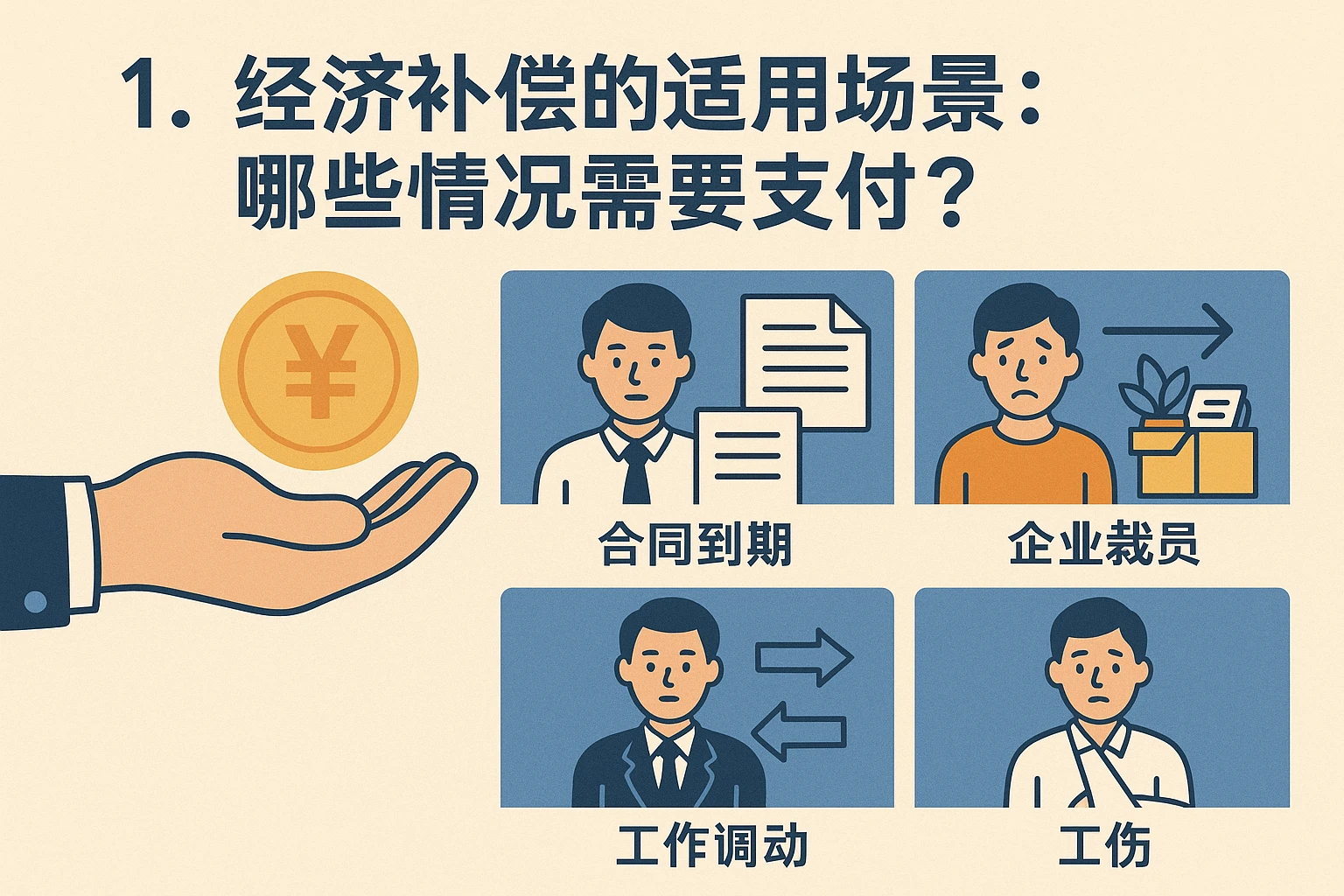 1. 经济补偿的适用场景：哪些情况需要支付？