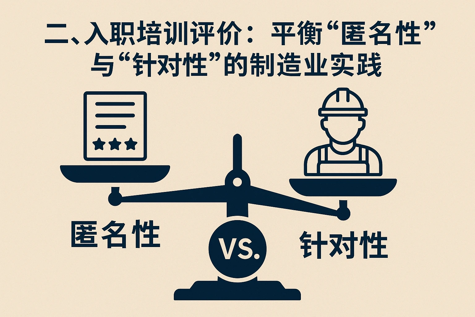 二、入职培训评价：平衡“匿名性”与“针对性”的制造业实践