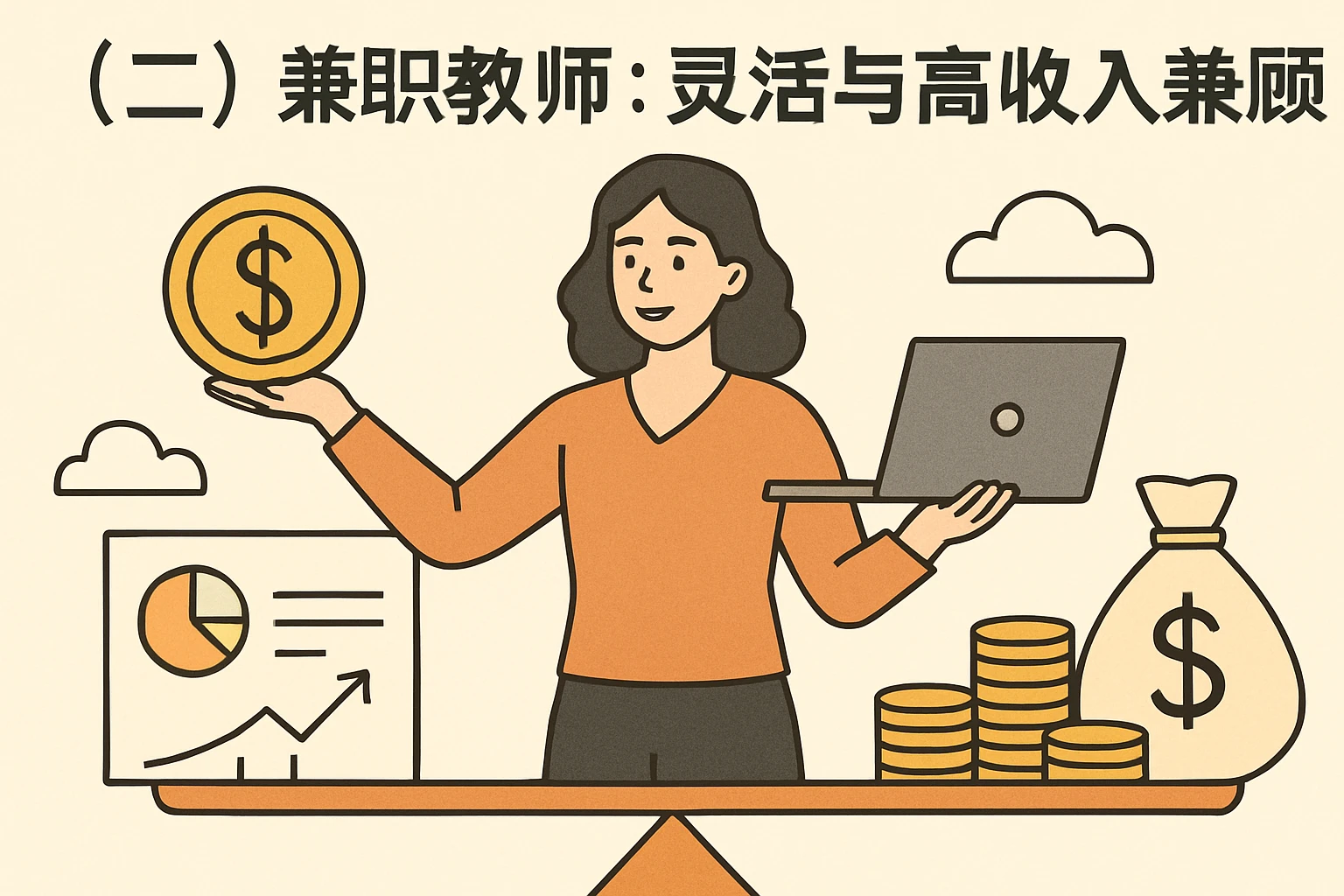 （二）兼职教师：灵活与高收入兼顾