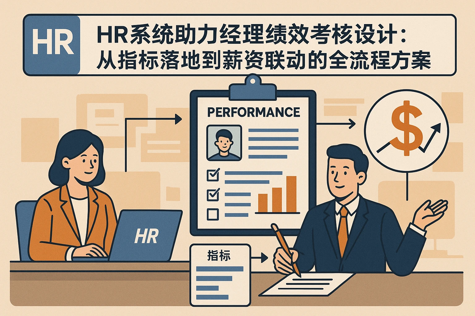 HR系统助力经理绩效考核设计：从指标落地到薪资联动的全流程方案