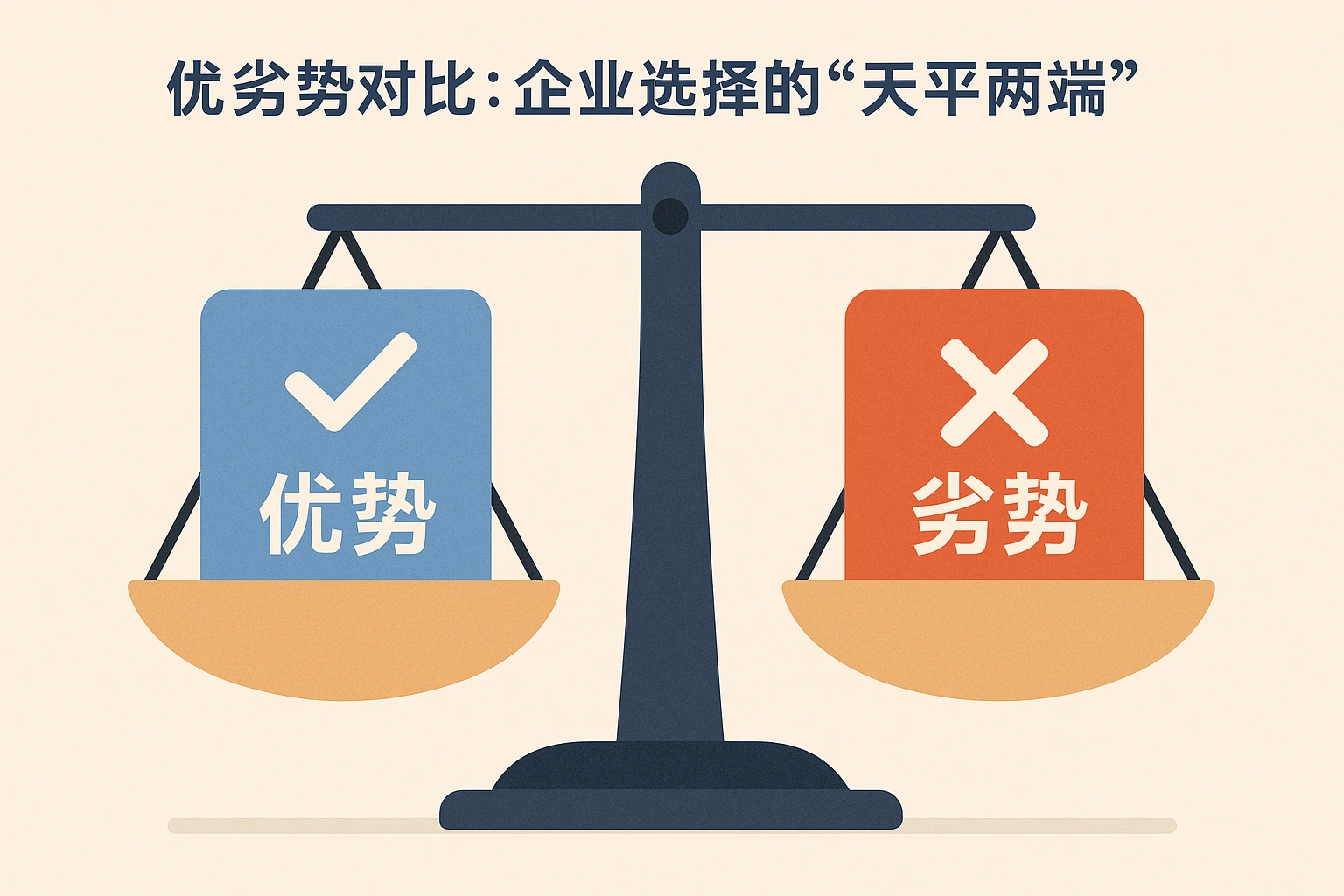 2. 优劣势对比：企业选择的“天平两端”