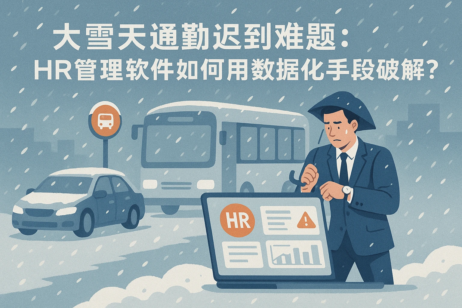 大雪天通勤迟到难题：HR管理软件如何用数据化手段破解？