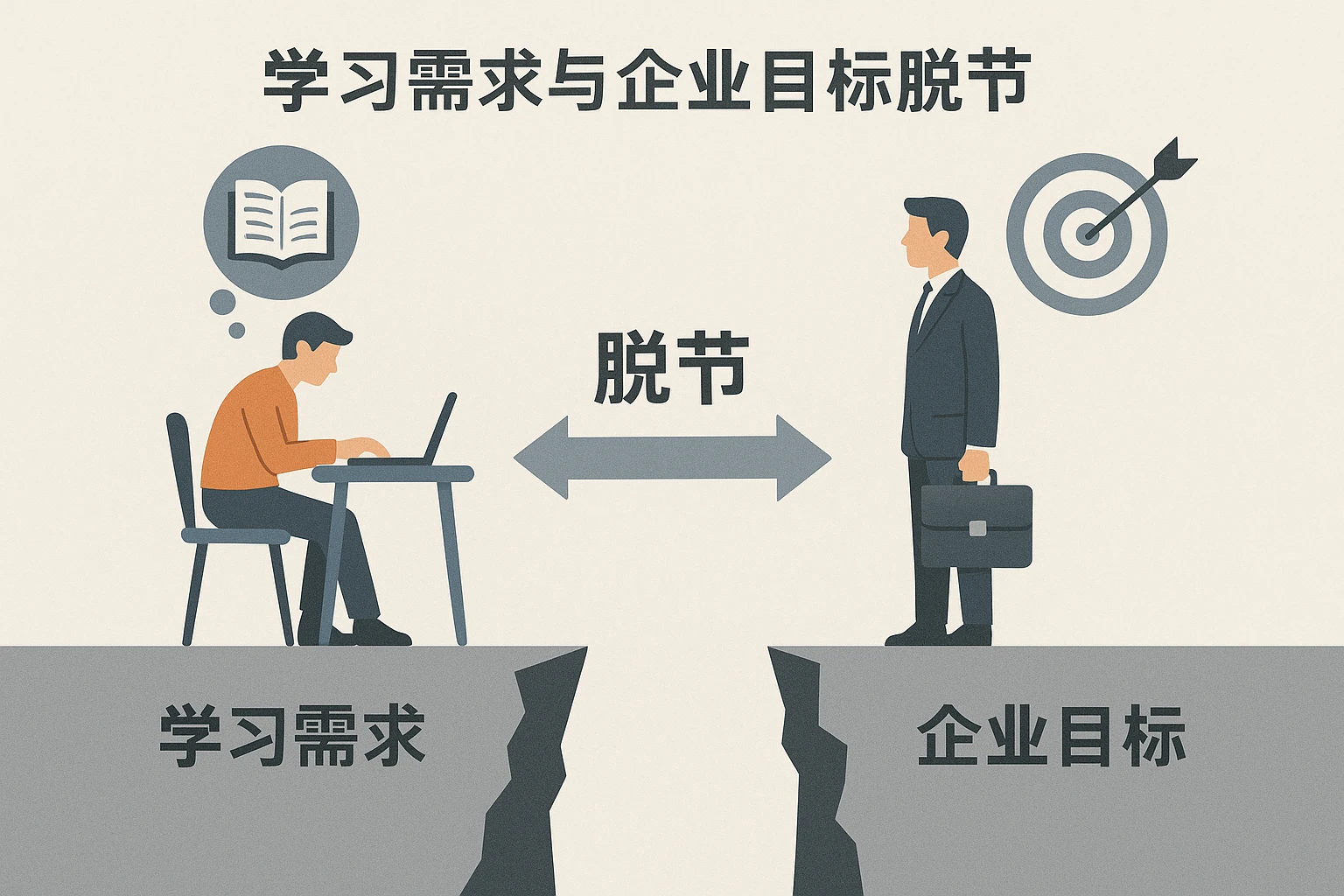 2. 学习需求与企业目标脱节
