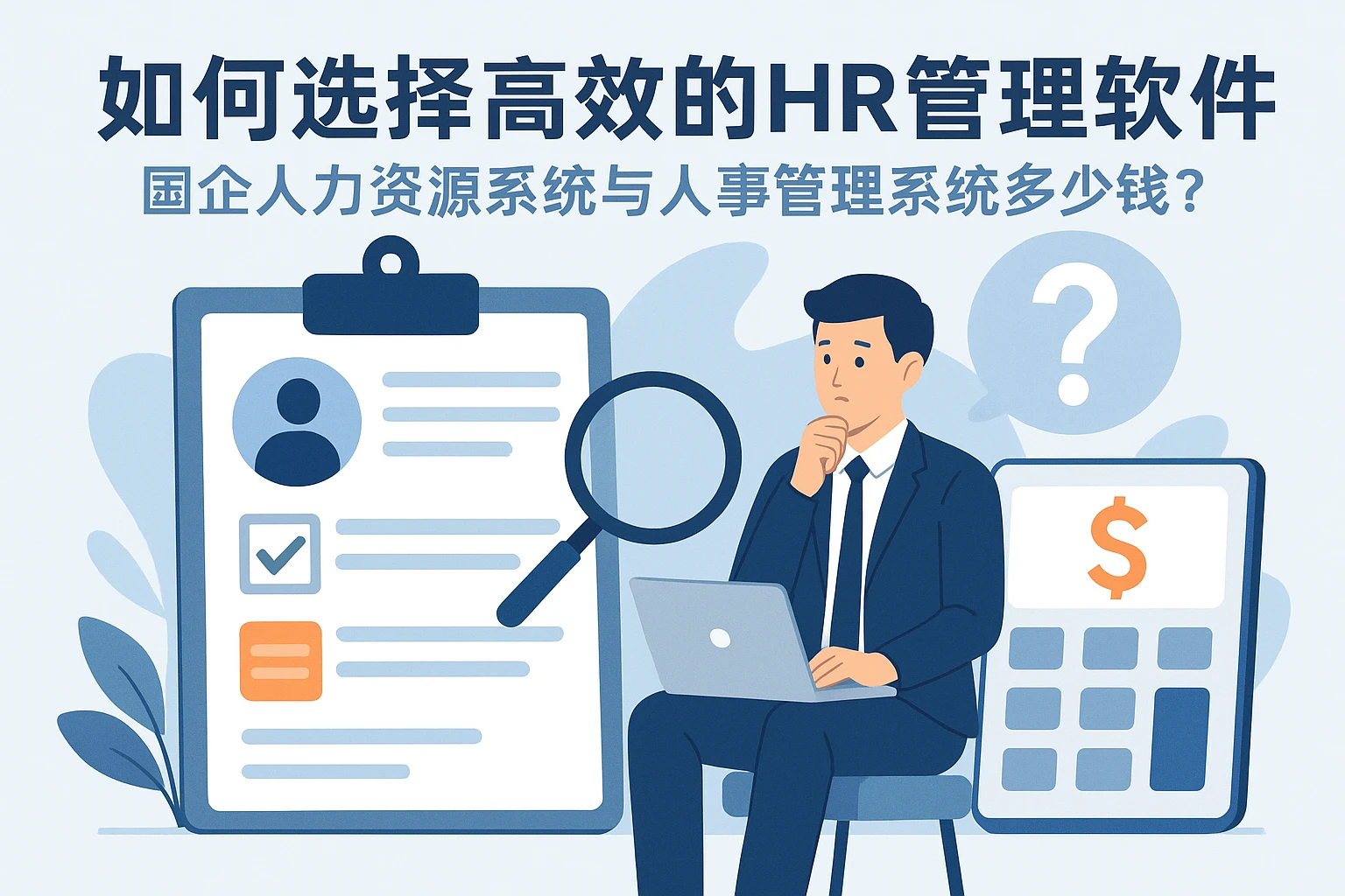 如何选择高效的HR管理软件：国企人力资源系统与人事管理系统多少钱？