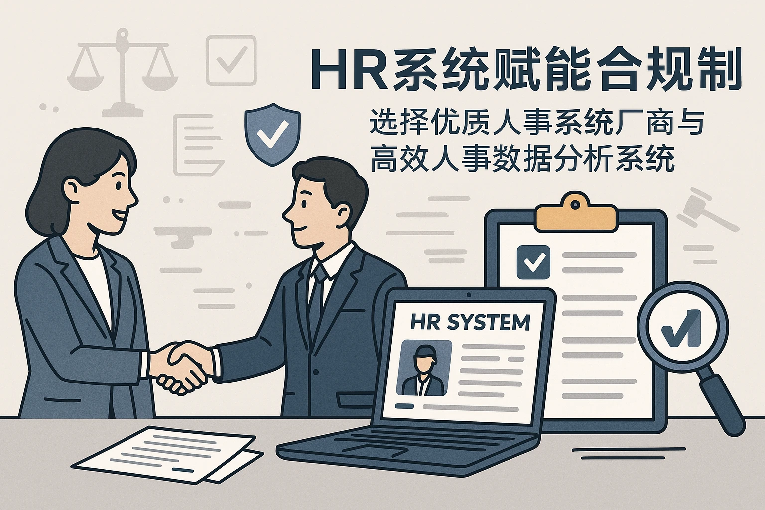 HR系统赋能合规管理：选择优质人事系统厂商与高效人事数据分析系统