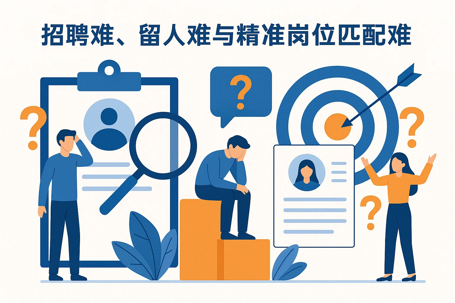 招聘难、留人难与精准岗位匹配难
