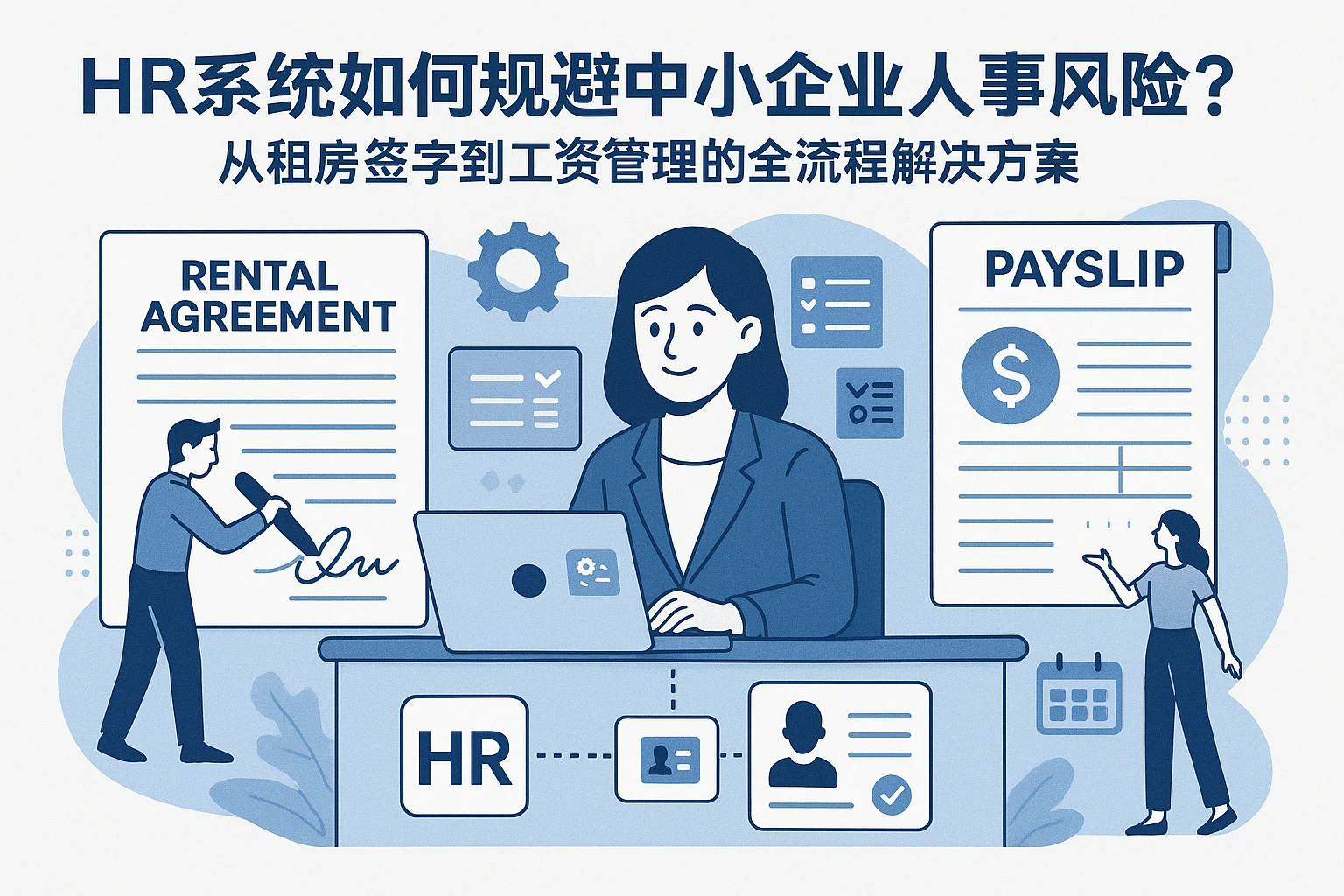 HR系统如何规避中小企业人事风险？从租房签字到工资管理的全流程解决方案