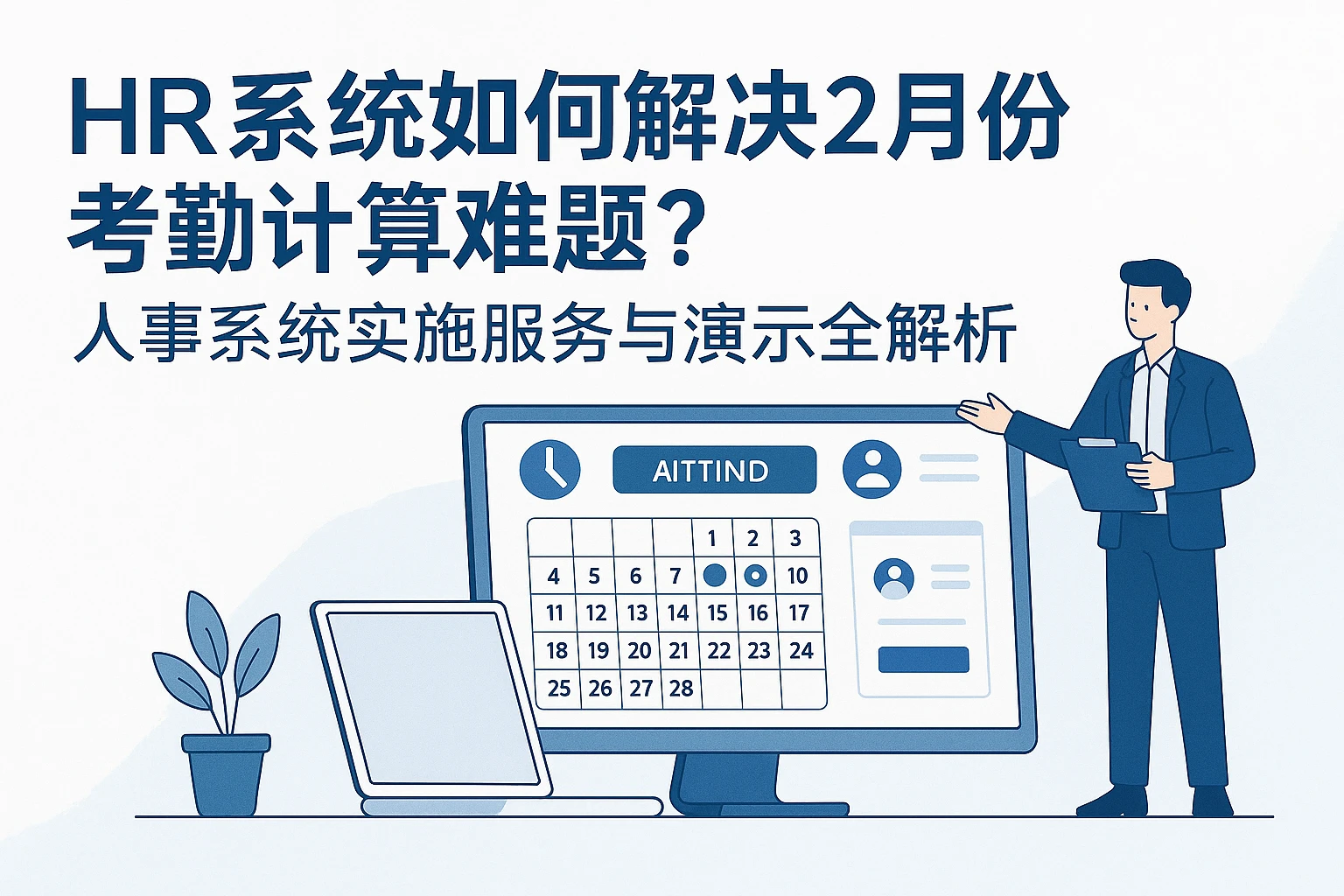 HR系统如何解决2月份考勤计算难题？人事系统实施服务与演示全解析
