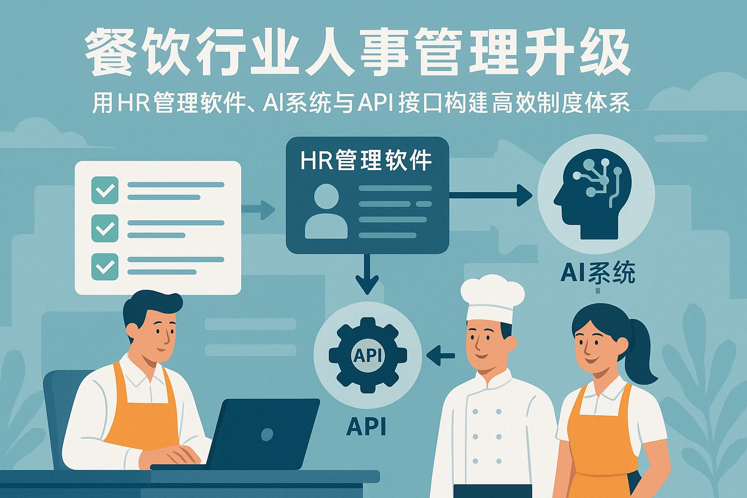 餐饮行业人事管理升级：用HR管理软件、AI系统与API接口构建高效制度体系