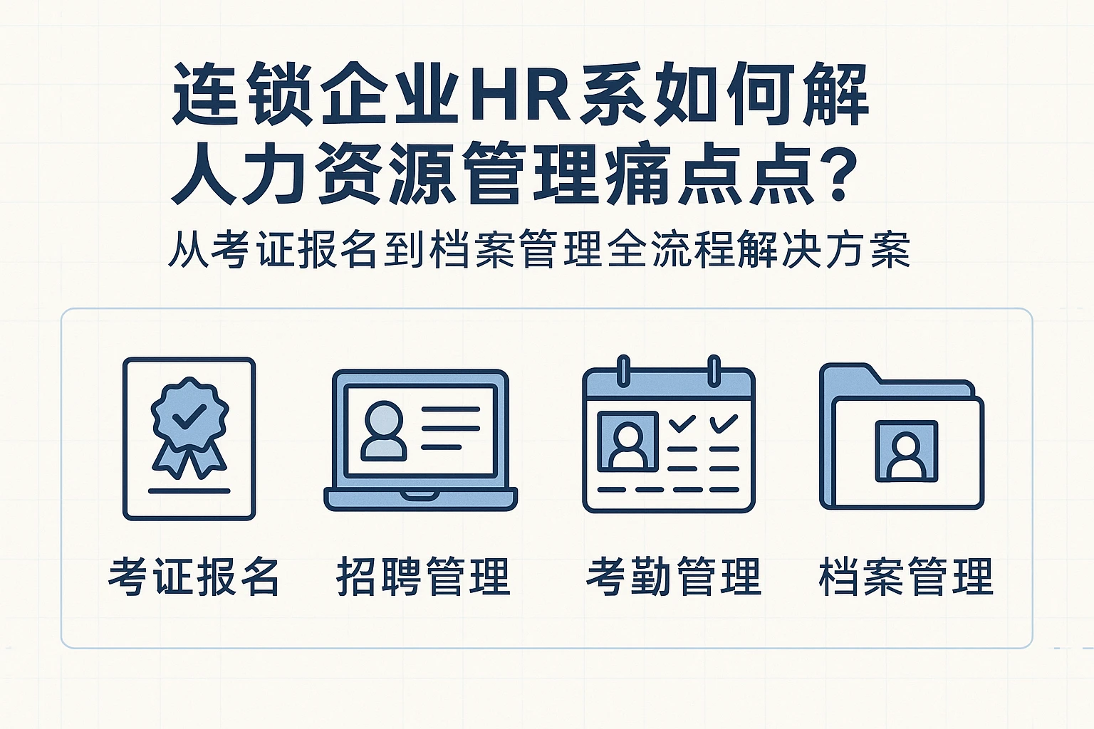 连锁企业HR系统如何破解人力资源管理痛点？从考证报名到档案管理的全流程解决方案