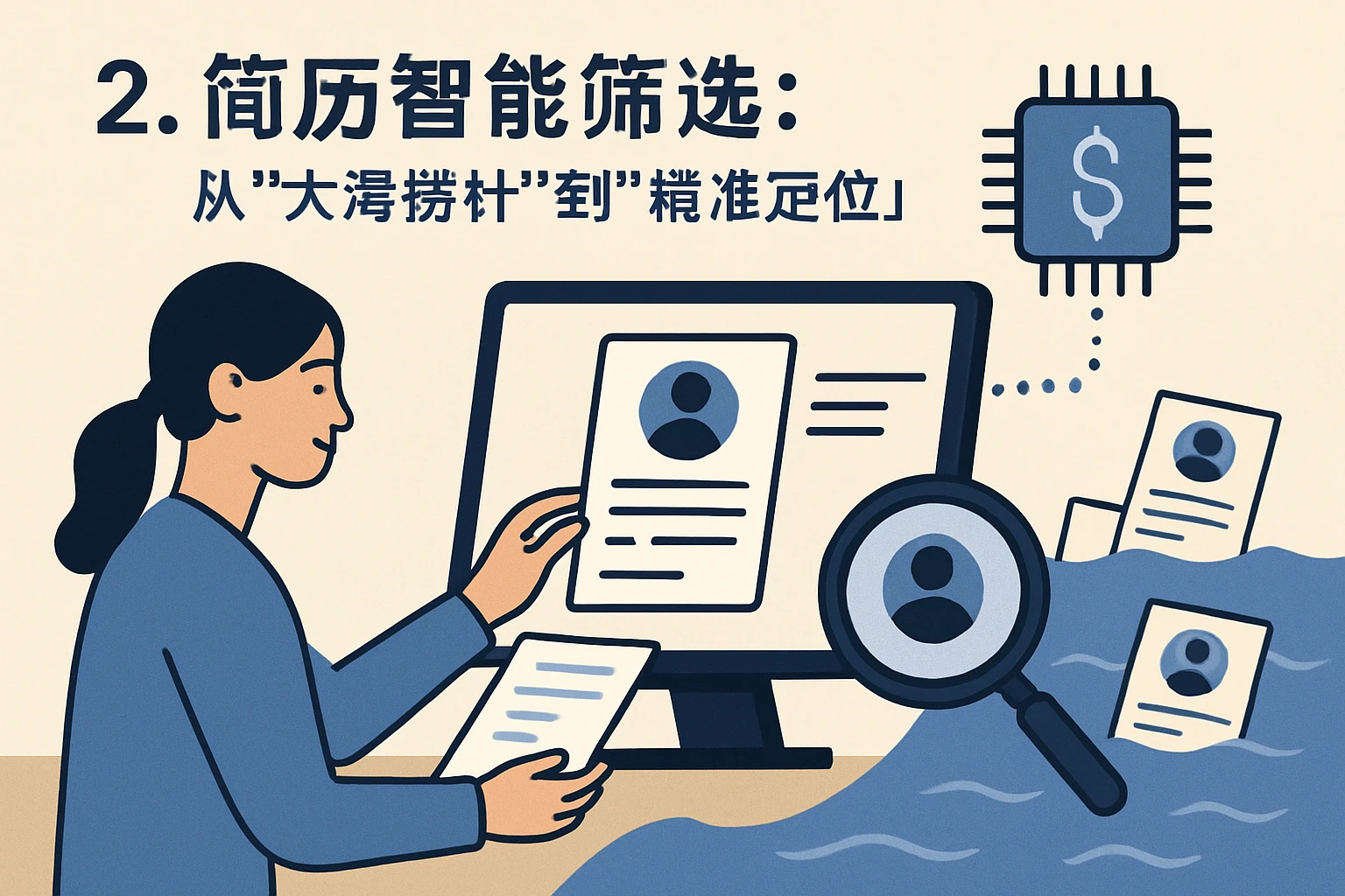 2. 简历智能筛选：从“大海捞针”到“精准定位”