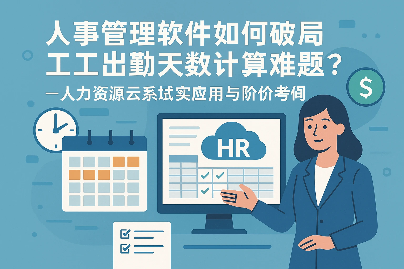 人事管理软件如何破解员工出勤天数计算难题？——人力资源云系统的实战应用与报价考量