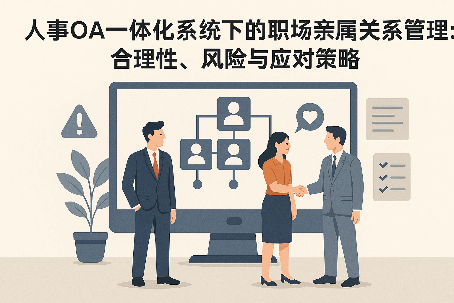 人事OA一体化系统下的职场亲属关系管理：合理性、风险与应对策略