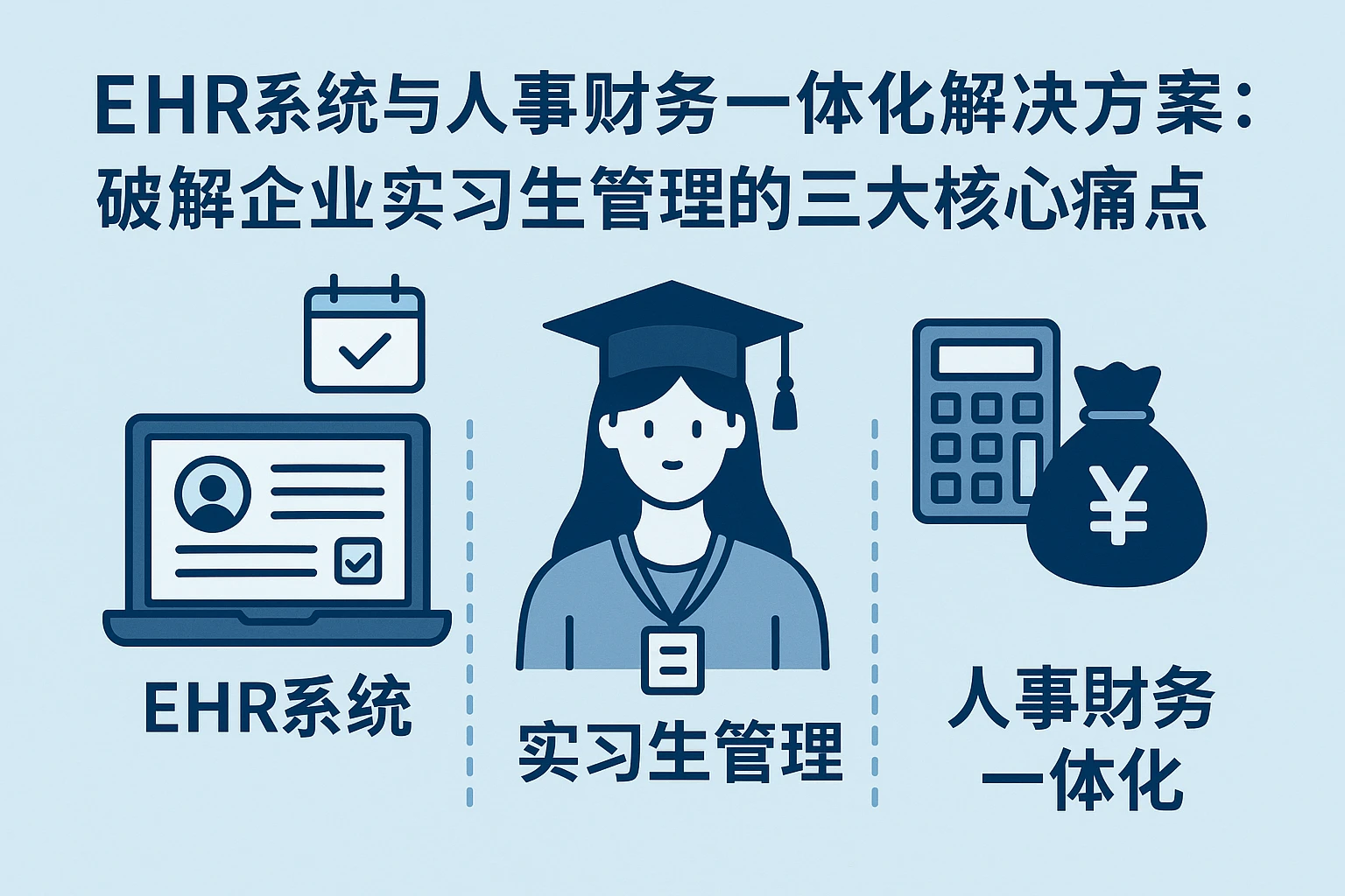 EHR系统与人事财务一体化解决方案：破解企业实习生管理的三大核心痛点