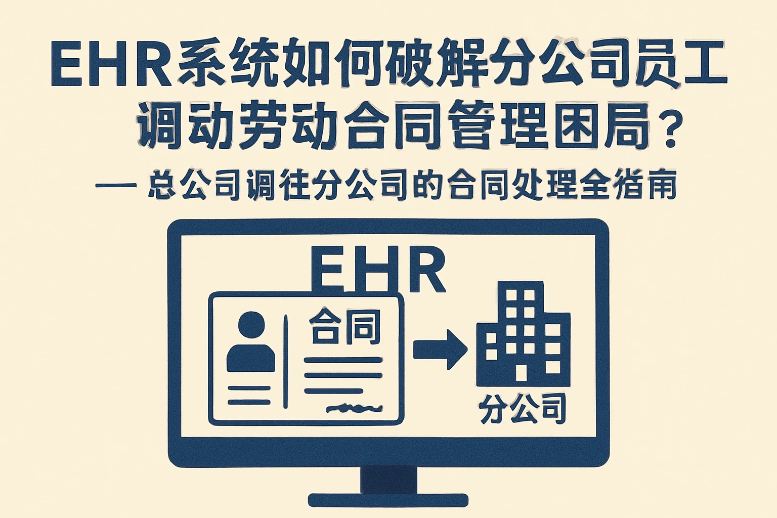 EHR系统如何破解分公司员工调动劳动合同管理困局？——总公司调往分公司的合同处理全指南