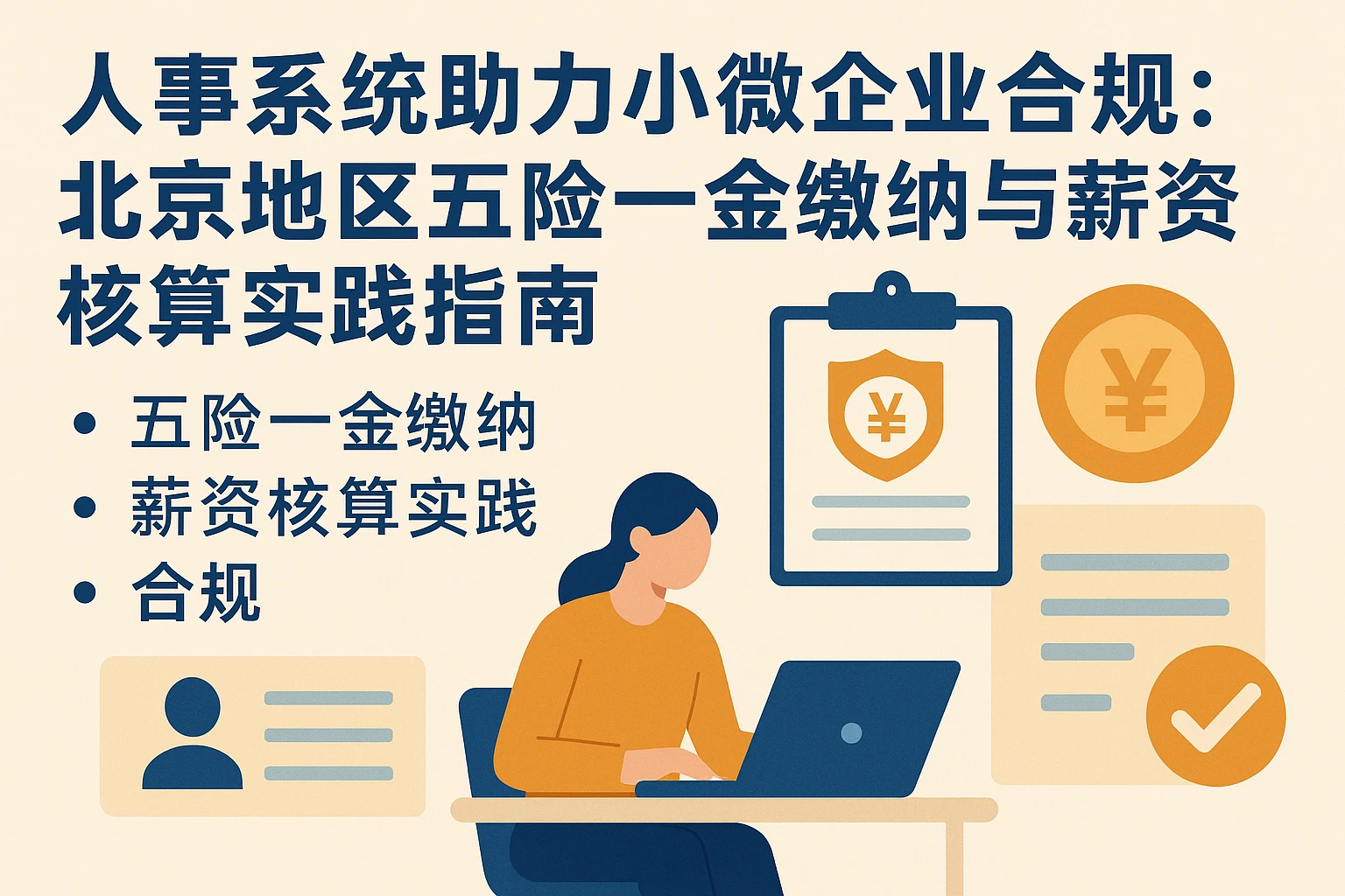 人事系统助力小微企业合规：北京地区五险一金缴纳与薪资核算实践指南