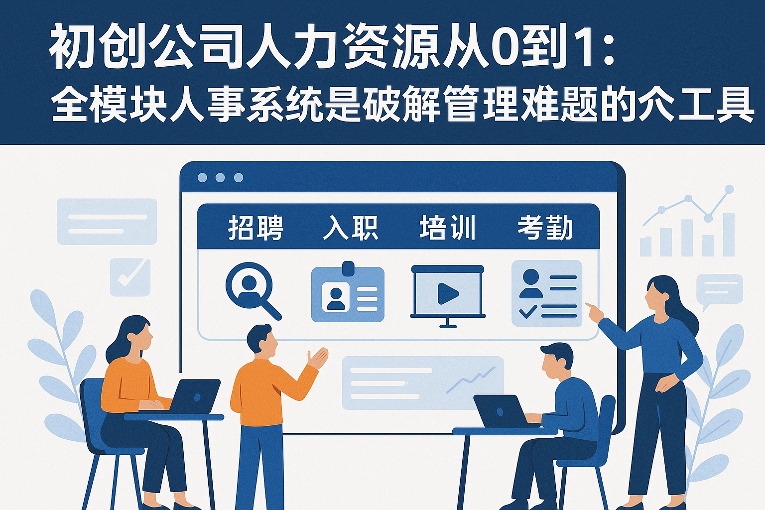 初创公司人力资源从0到1：全模块人事系统是破解管理难题的核心工具