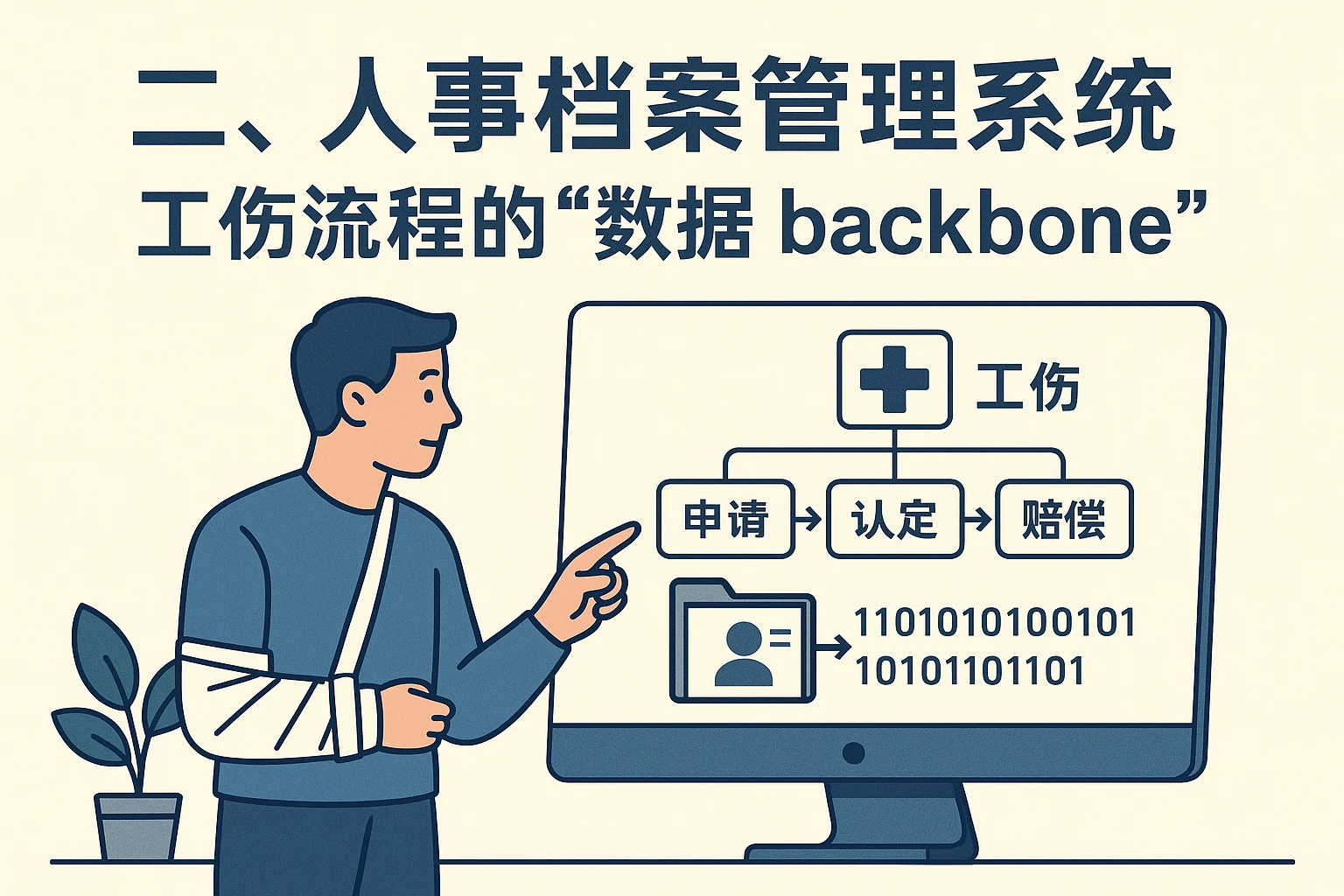 二、人事档案管理系统：工伤流程的“数据 backbone”