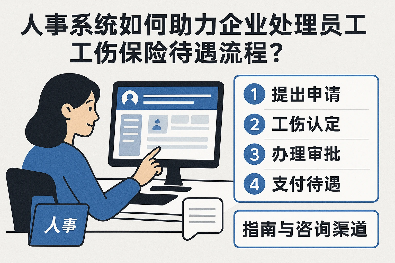 人事系统如何助力企业处理员工工伤保险待遇流程？附全流程指南与咨询渠道