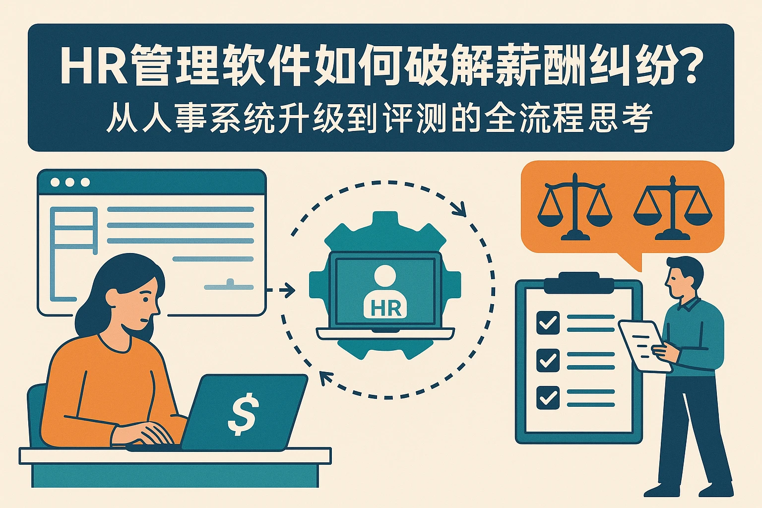 HR管理软件如何破解薪酬纠纷？从人事系统升级到评测的全流程思考