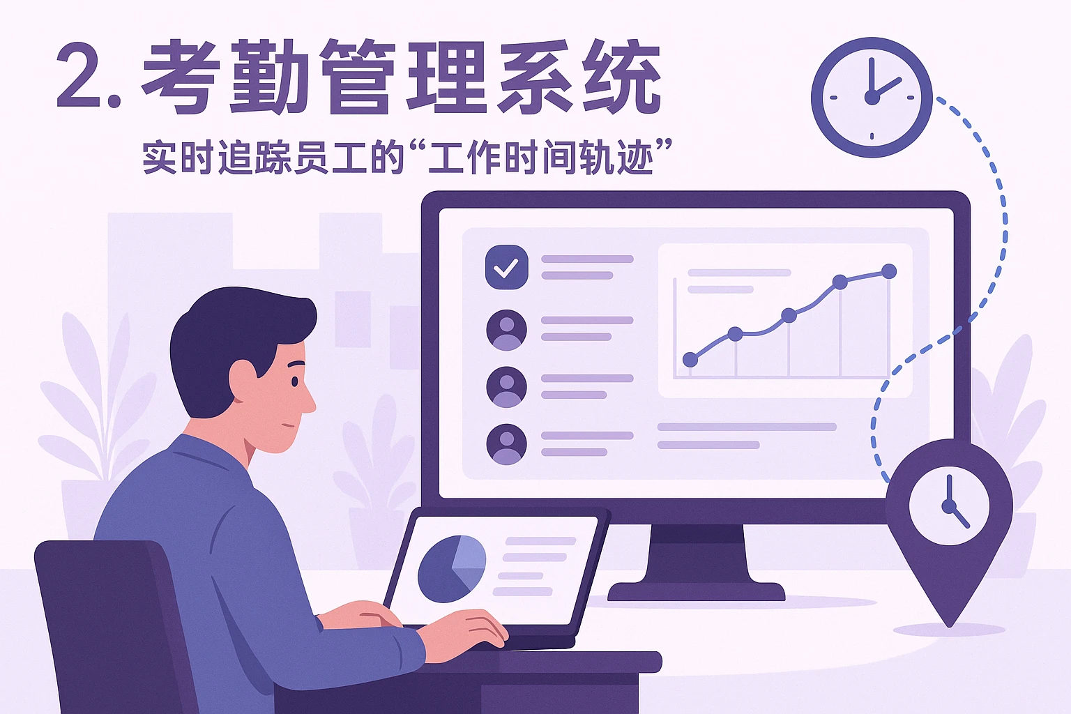 2. 考勤管理系统：实时追踪员工的“工作时间轨迹”