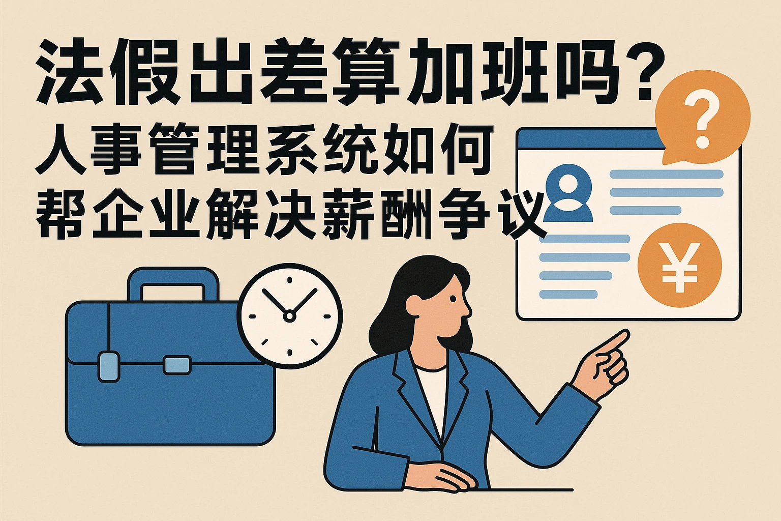 法假出差算加班吗？人事管理系统如何帮企业解决薪酬争议