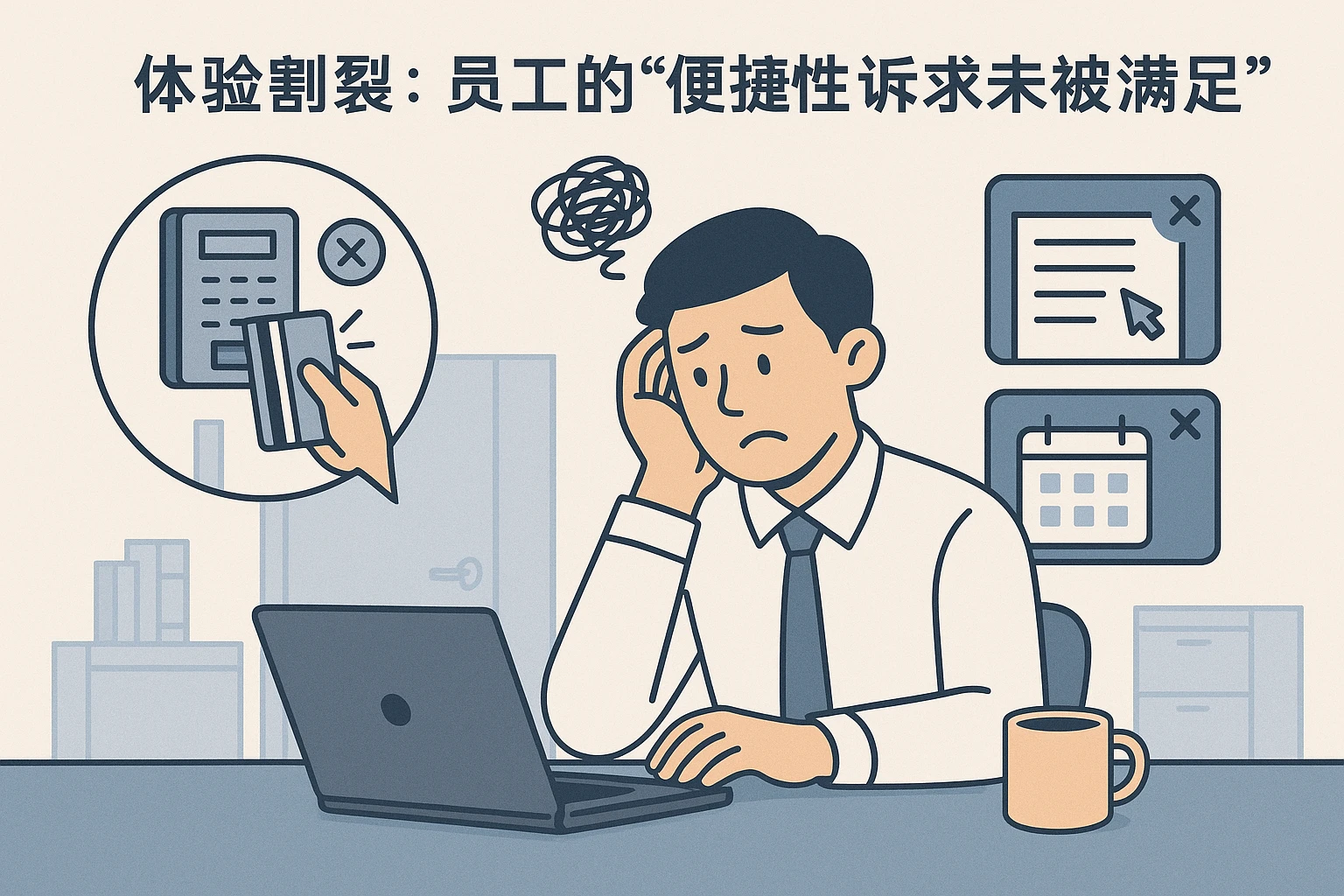 2. 体验割裂：员工的“便捷性诉求未被满足”
