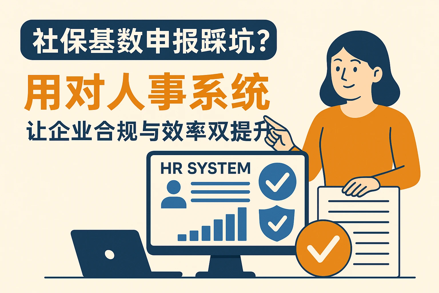 社保基数申报踩坑？用对人事系统，让企业合规与效率双提升