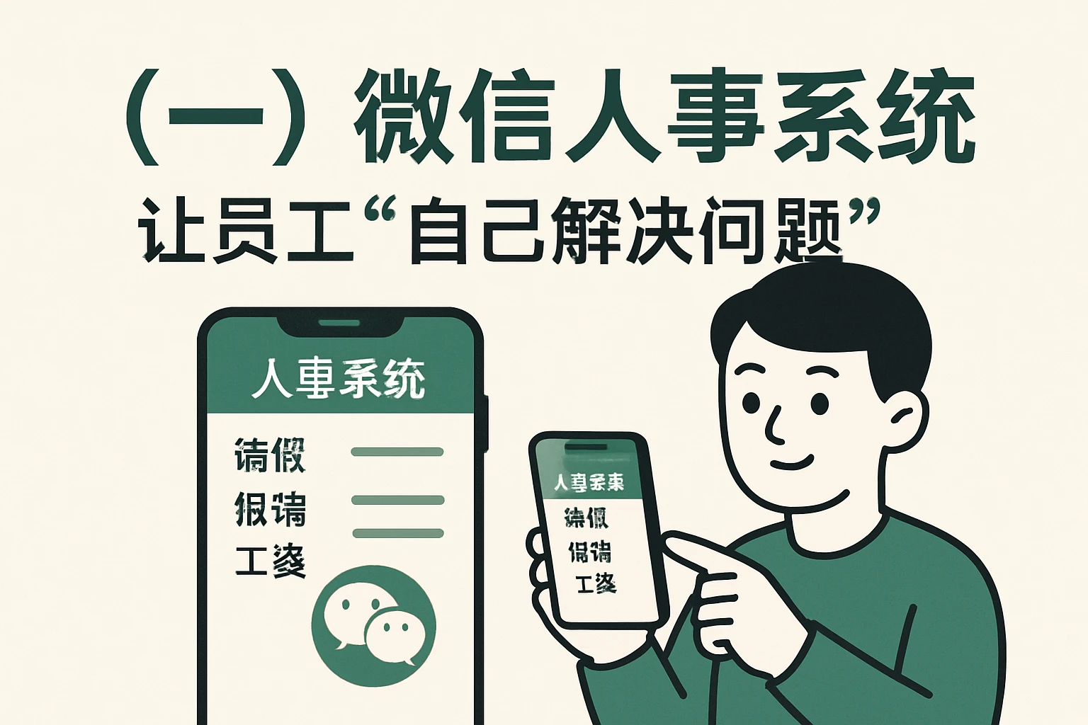 （一）微信人事系统：让员工“自己解决问题”
